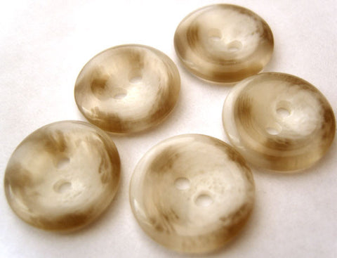 B1944 17mm Whites, Ice and Greys Gloss 2 Hole Button - Ribbonmoon