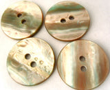 B1948 25mm Shimmery Nacre Shell Effect Iridescent 2 Hole Button - Ribbonmoon