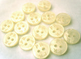 B1969C 8mm Pearlised Iridescent Lettered 2 Hole Buttons - Ribbonmoon