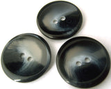 B1972 23mm Navy with a Frost Swirl Pattern Gloss 2 Hole Button - Ribbonmoon