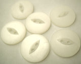 B2001 19mm Frost White 2 Hole Polyester Fish Eye Button - Ribbonmoon
