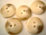 B2016 17mm Naturals and Beige Gloss 2 Hole Button - Ribbonmoon