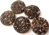 B2027C 18mm Brown, Natural and Olive Textured 2 Hole Buttons - Ribbonmoon