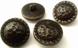 B0108 20mm Burnt Antique Gilded Poly Metallic Effect Shank Button