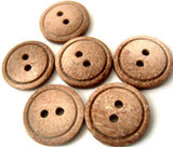 B2046 12mm Frosted Beige Brown Gloss 2 Hole Button - Ribbonmoon