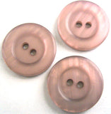 B2068C 23mm Tonal Pink Mauve Polyester Rounded Rim 2 Hole Button