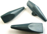 B15162 38mm Moonlight Blue Gloss Toggle Shank Button 