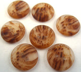 B2084C 12mm Beige and Brown 2 Hole Buttons - Ribbonmoon