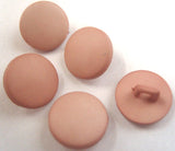 B2132 14mm Rosy Pink Ecru Matt Shank Button - Ribbonmoon