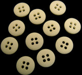 B2148 11mm Ivory Matt 4 Hole Button - Ribbonmoon