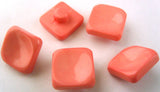 B2179 14mm Rich Rose Pink High Gloss Shank Button - Ribbonmoon