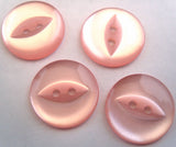 B2248 19mm Pale Pink 2 Hole Polyester Fish Eye Button - Ribbonmoon