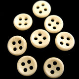 B2315 10mm Bridal White Gloss Nylon 4 Hole Button