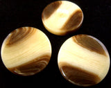 B2412 28mm Browns and Creams High Gloss Shank Button - Ribbonmoon