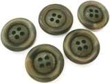 B2441 20mm Dark Browns-Beige Chunky Soft Sheen 4 Hole Button