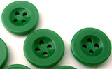 B2466 17mm Dusky Parakeet Green 4 Hole Trouser or Brace Type Button - Ribbonmoon