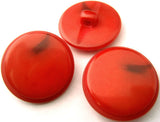 B14974 23mm Bright Flame Russet Gloss Acrylic Shank Button