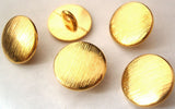 B2521 14mm Deep Gold Heavy Metal Alloy Shank Button - Ribbonmoon