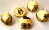 B2534 13mm Gilded Gold Poly Blazer Type Shank Button - Ribbonmoon