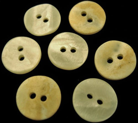B2557 12mm Tonal Creams, Pearlised and Matt Reversible 2 Hole Button