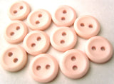 B16538 10mm Pale Pink Gloss 2 Hole Button