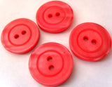 B2696 20mm Tonal Geranium Pink Pearlised Surface 2 Hole Button - Ribbonmoon