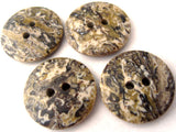 B2730 20mm Browns, Beige's Greens, Natural Stone Effect 2 Hole Button - Ribbonmoon