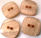 B2743 23mm Tonal Rosy Ecru Shimmery Pearlised 2 Hole Button - Ribbonmoon