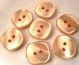B2776 15mm Dusky Pale Peach Pearlised Surface Shimmery 2 Hole Button