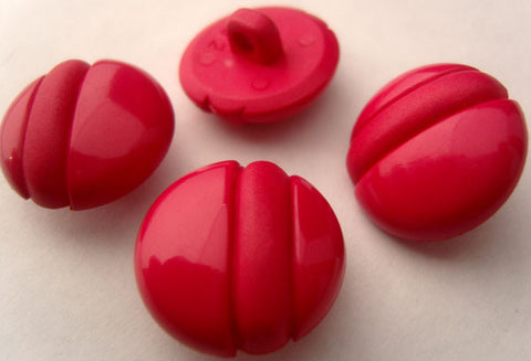 B2785 20mm Deep Shocking Pink Gloss and Matt Shank Button - Ribbonmoon