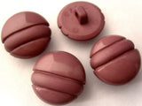 B2788 20mm Mulberry Matt and Gloss Domed Shank Button - Ribbonmoon