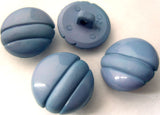 B2790 20mm Dusky Blue Matt and Gloss Domed Shank Button - Ribbonmoon