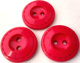 B15173 20mm Deep Raspberry Gloss Nylon 2 Hole Button