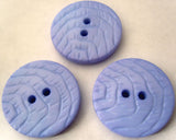 B6105 23mm Blue Orchid Gloss Textured Nylon 2 Hole Button