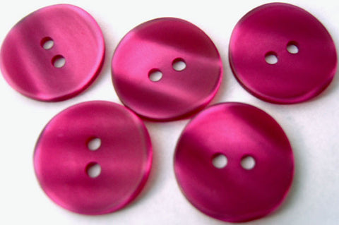 B2838 18mm Tonal Fuchsia Pearlised Shimmery 2 Hole Button - Ribbonmoon