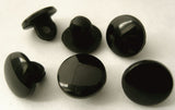 B14920 12mm Black High Gloss Shank Button