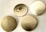 B2898 20mm Dull Silver Grain Texture Flat Edge Shank Button - Ribbonmoon