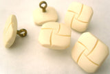 B3014 19mm Cream Bone Sheen Shank Button with a Metal Shank - Ribbonmoon