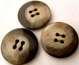 B3016 25mm Frosted Dark Browns Glossy 4 Hole Button - Ribbonmoon