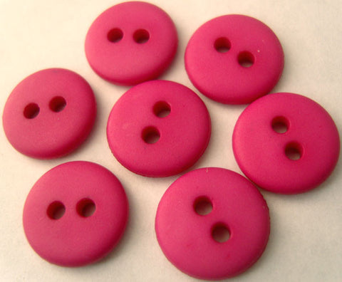 B3038 13mm Cerise Pink Matt Nylon 2 Hole Button