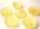 B3041 16mm Yellow Cream Tinted Translucent 2 Hole Button - Ribbonmoon