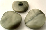 B3100 26mm Tonal Greys Semi Pearlised Shimmery Surface Shank Button - Ribbonmoon