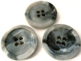 B3119 25mm Mixed Greys Matt Centre 4 Hole Button - Ribbonmoon