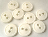B3176 13mm Off  White Soft Sheen 2 Hole Button