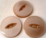 B4125 23mm Deep Ecru 2 Hole Polyester Fish Eye Button - Ribbonmoon