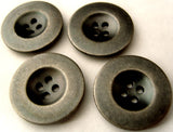 B4198 20mm Gilded Gun Metal Poly 4 Hole Button - Ribbonmoon