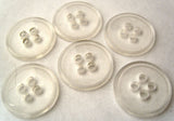 B4260 15mm Clear 4 Hole Polyester Backing Button