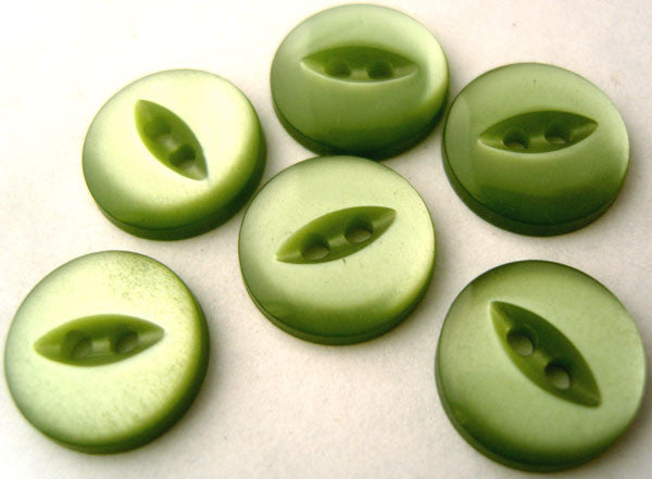 B4357 14mm Dusky Paris Green 2 Hole Polyester Fish Eye Button – Ribbonmoon