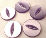 B4363 17mm Lilac 2 Hole Polyester Fish Eye Button - Ribbonmoon
