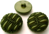 B4440 25mm Leaf Green Textured Chunky Shank Button - Ribbonmoon